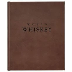 Graphic Image - World Whiskey Brown Leather Book
