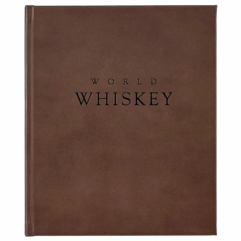 Graphic Image - World Whiskey Brown Leather Book