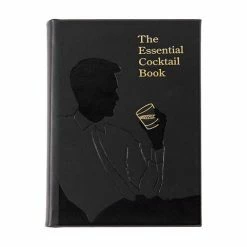 Graphic Image - The Essential Cocktail Black Leather Book