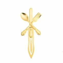 Peter's - Gold Cutlery Book Mark