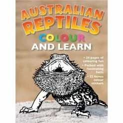Book - Australian Reptiles Colour And Learn