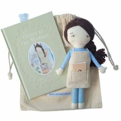 Olive And The Larder - L.E. Olive At The Market Hardcover Book & Doll Set 2pce