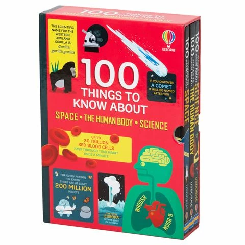 Kids Book Book - 100 Things To Know About Slipcase Book Set 3pce